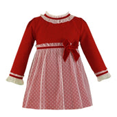 Miranda Girls Red Lace Dress